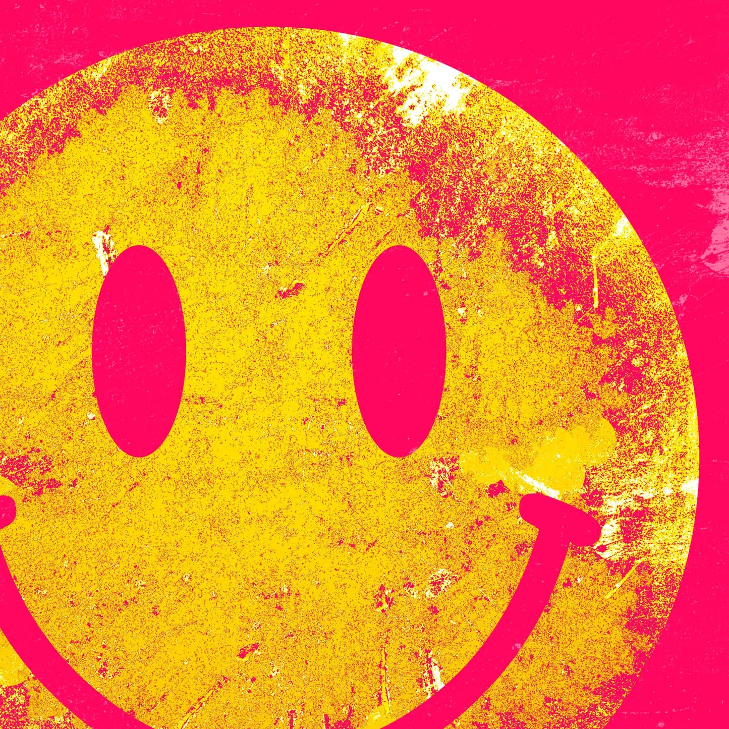 Closeup showing detail of print