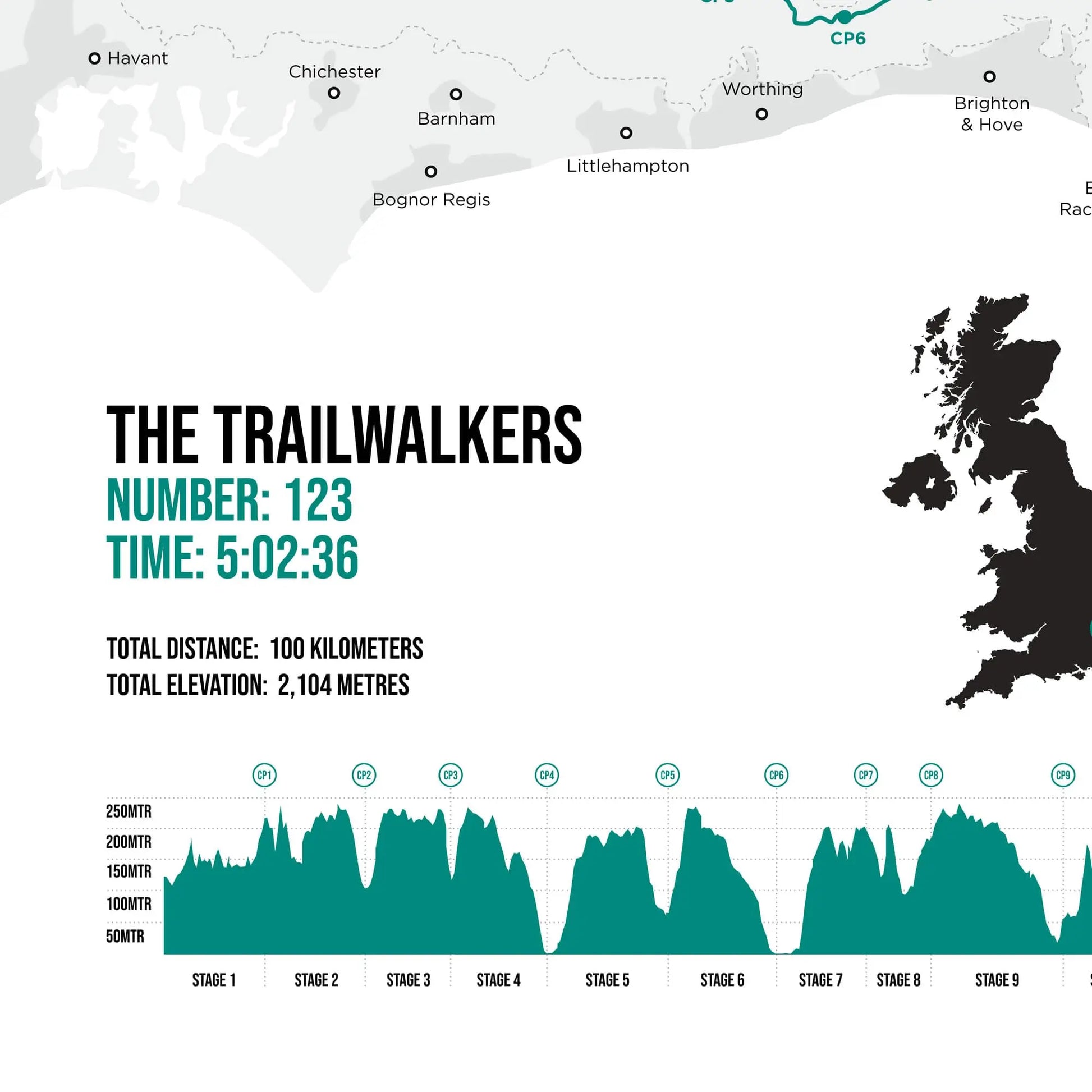 Closeup showing example of print personalisation.