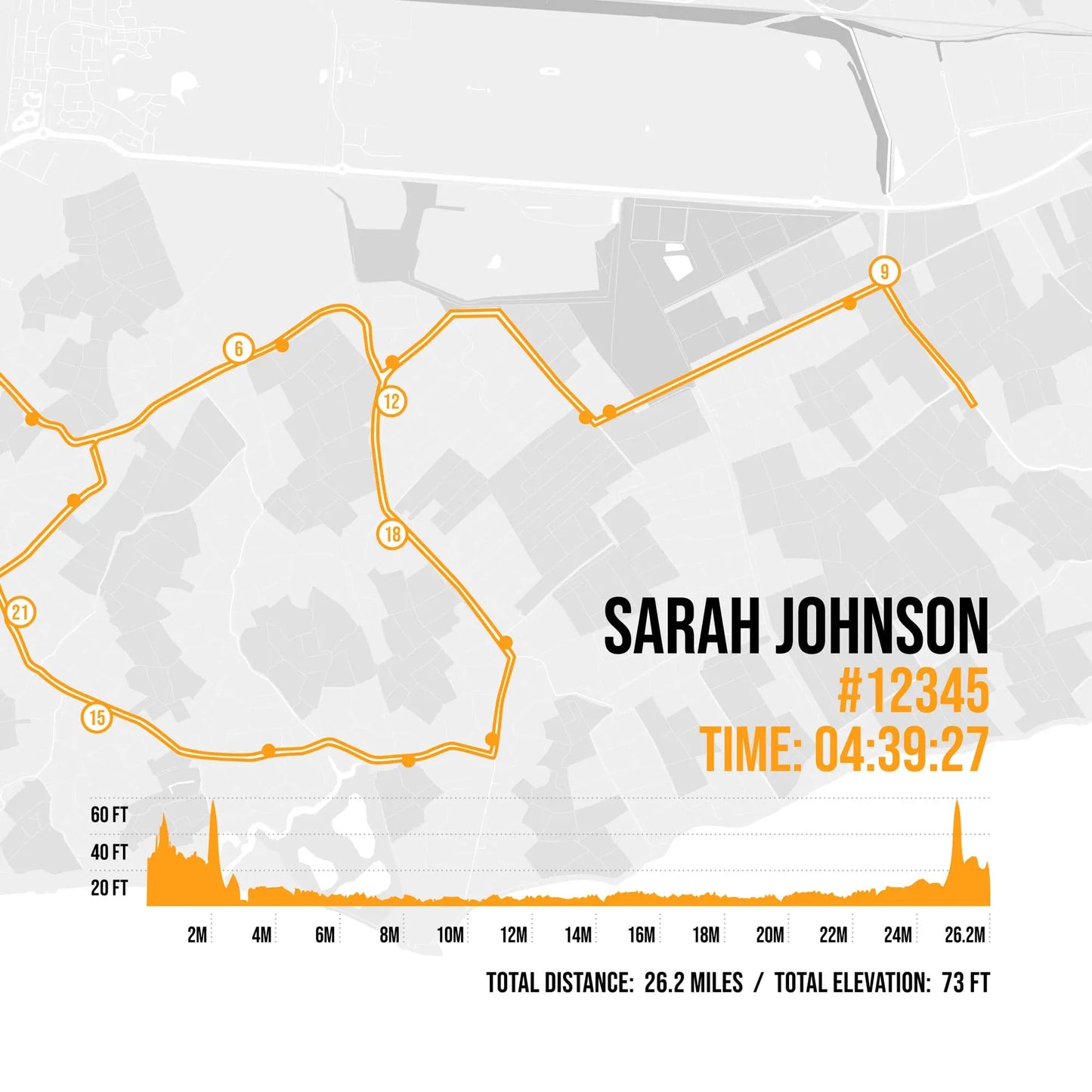 Closeup showing personalised detail on print.