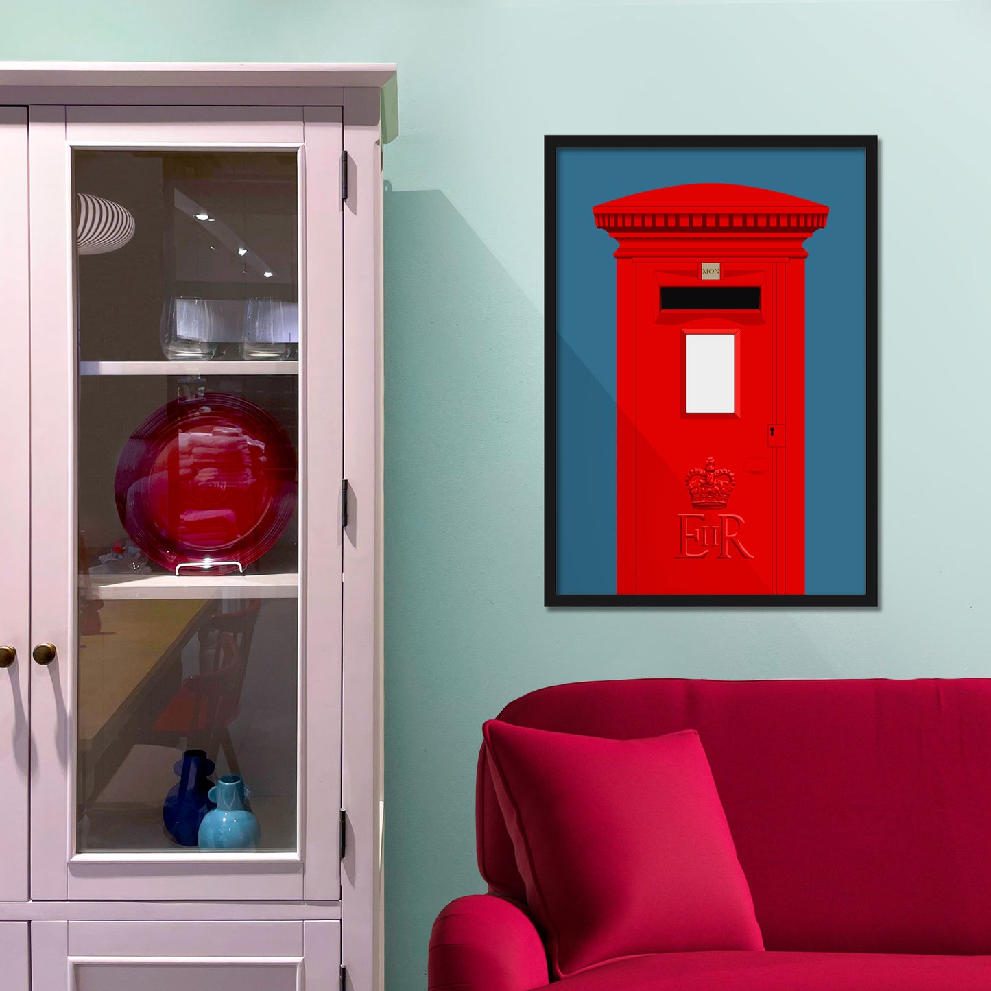 UK Post Box Art Print