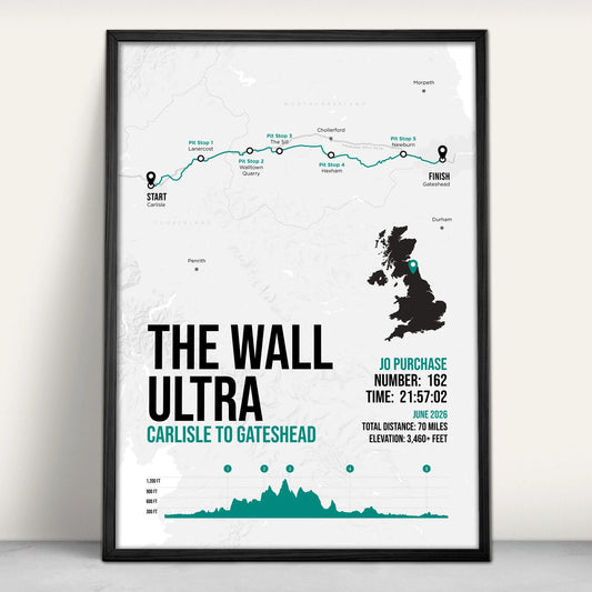 The Wall Ultra Personalised Art Print in green from Purest Green Prints